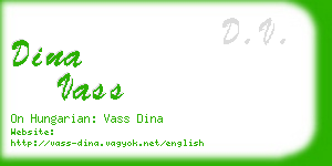 dina vass business card